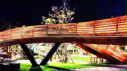 造型钢结构建设案例：永威金域上院景观桥