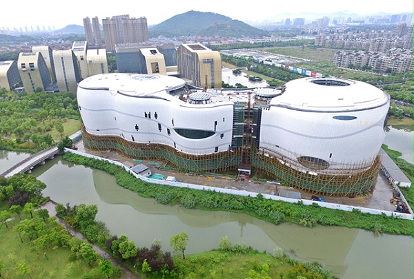 中国动漫博物馆钢结构建筑墙面修饰