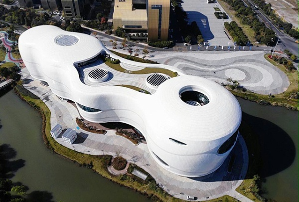 中国动漫博物馆钢结构建筑成品展示