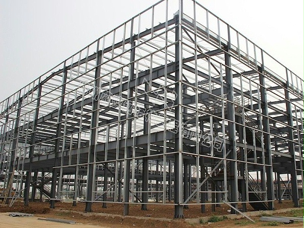 多层钢结构厂房框架